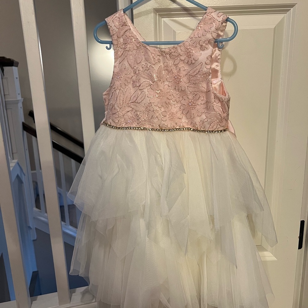 American Princess Pink Floral Bodice Dress